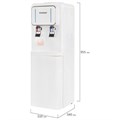 Кулер для воды SONNEN FSE-02Wc, напольный, НАГРЕВ/ОХЛАЖДЕНИЕ ЭЛЕКТРОННОЕ, шкаф, 2 крана, белый, 456167 456167