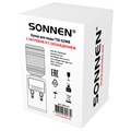 Кулер для воды SONNEN TSE-02WB, настольный, НАГРЕВ/ОХЛАЖДЕНИЕ ЭЛЕКТРОННОЕ, 2 крана, черный, 456174 456174