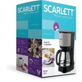 Кофеварка капельная SCARLETT SC-CM33011, 750 Вт, объем 1,25 л, подогрев, пластик, черный 457197