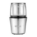 Кофемолка KITFORT КТ-1329, 200 Вт, вместимость 70 г, металл, серебристая 455963