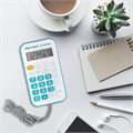 Калькулятор карманный со шнурком BRAUBERG DC-109-WBU (61x110 мм), 8 разрядов, БЕЛЫЙ/ГОЛУБОЙ, 272645 272645