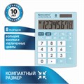 Калькулятор настольный BRAUBERG ULTRA PASTEL-08-LB, КОМПАКТНЫЙ (154x115 мм), 8 разрядов, двойное питание, ГОЛУБОЙ, 250513 250513