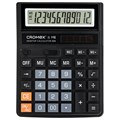 Калькулятор настольный CROMEX 888 (185x145 мм), 12 разрядов, ЧЕРНЫЙ, 271728 271728 - фото 299601