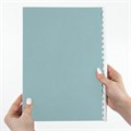 Обложки картонные для переплета, А4, КОМПЛЕКТ 100 шт., тиснение под кожу, 230 г/м2, голубые, BRAUBERG, 530952 530952