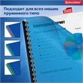 Обложки пластиковые для переплета А4, КОМПЛЕКТ 100 шт., 150 мкм,"Кристалл", прозрачно-синие, BRAUBERG, 532158 532158