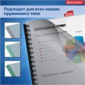 Обложки пластиковые для переплета, А4, КОМПЛЕКТ 100 шт., 150 мкм, прозрачно-дымчатые, BRAUBERG, 530827 530827