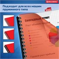 Обложки пластиковые для переплета, А4, КОМПЛЕКТ 100 шт., 200 мкм, прозрачно-красные, BRAUBERG, 532161 532161