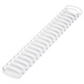 Пружины пластиковые для переплета, КОМПЛЕКТ 50 шт., 51 мм (для сшивания 411-450 л.), белые, BRAUBERG, 530935 530935