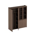 Шкаф комбинированный (для одежды + со стеклом) 210310